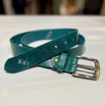 DÁMSKÝ KOŽENÝ OPASEK - TYRKYSOVÝ - Obrázek 6