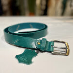 DÁMSKÝ KOŽENÝ OPASEK - TYRKYSOVÝ - Obrázek 3