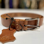 DÁMSKÝ KOŽENÝ OPASEK - HNĚDÝ - Obrázek 3