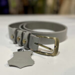 DÁMSKÝ KOŽENÝ OPASEK - ŠEDÝ - Obrázek 2