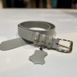 DÁMSKÝ KOŽENÝ OPASEK - ŠEDÝ - Obrázek 3