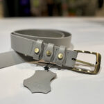 DÁMSKÝ KOŽENÝ OPASEK - ŠEDÝ - Obrázek 4