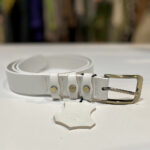 DÁMSKÝ KOŽENÝ OPASEK - BÍLÝ - Obrázek 3