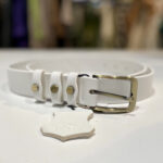 DÁMSKÝ KOŽENÝ OPASEK - BÍLÝ