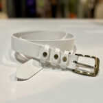 DÁMSKÝ KOŽENÝ OPASEK - BÍLÝ - Obrázek 2