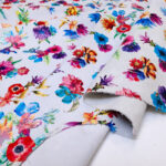 VZOROVANÉ  USNĚ - HOVĚZÍ PRÁVÝ SEMIŠ - KVĚTY