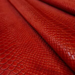 IMITACE HADÍ KŮŽE - HOVĚZÍ KŮŽE - ČERVENÁ - 0,8-1,1 mm - Obrázek 2