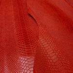 IMITACE HADÍ KŮŽE - HOVĚZÍ KŮŽE - ČERVENÁ - 0,8-1,1 mm - Obrázek 3