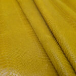 IMITACE HADÍ KŮŽE - HOVĚZÍ KŮŽE - HOŘČICOVÁ - 0,8-1,1 mm