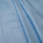 IMITACE HADÍ KŮŽE - HOVĚZÍ KŮŽE - SVĚTLE MODRÁ - 0,8-1,1 mm