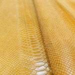 IMITACE HADÍ KŮŽE - HOVĚZÍ KŮŽE - SVĚTLE HNĚDÁ - 0,8-1,1 mm - Obrázek 2