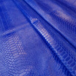 IMITACE HADÍ KŮŽE - HOVĚZÍ KŮŽE - MODRÁ - 0,8-1,1 mm