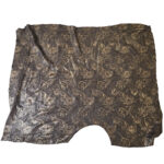 VZOROVANÉ  USNĚ - HOVĚZÍ KŮŽE - BRONZOVÉ KVĚTY NA TMAVĚ HNĚDÉM POZADÍ - 0.6-0.8 mm - Obrázek 4