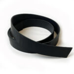 HOVĚZÍ KŮŽE NA OPASEK - ČERNÁ  – 125 cm - 3.0-3.2 mm
