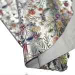 VZOROVANÉ  USNĚ - HOVĚZÍ KŮŽE - KVĚTINY NA STŘÍBŘE - 0.6-0.8 mm - Obrázek 2