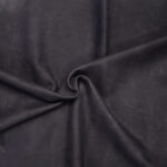 PRAVÁ KŮŽE - HOVĚZÍ USEŇ - ČERNÁ - NUBUK - 1.2-1.4 mm