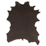 PRAVÁ KŮŽE JEHNĚTINA - TMAVĚ HNĚDÁ - NUBUK - 0.5-0.7 mm - Obrázek 2