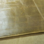 PRAVÁ KŮŽE – HOVĚZÍ USEŇ -  CRAZY HORSE – 0.9 -1.0 mm / Hráškově zelená - Obrázek 2