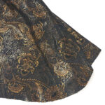 VZOROVANÉ  USNĚ - HOVĚZÍ KŮŽE - BRONZOVÉ KVĚTY - 0.7-0.8 mm