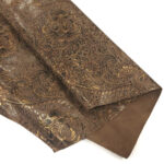 VZOROVANÉ  USNĚ - HOVĚZÍ KŮŽE - BRONZOVÉ KVĚTY - 0.7-0.8 mm