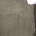HOVĚZÍ KŮŽE - NUBUK - ZELENÁ - 0.7-0.8 mm - Obrázek 2