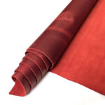 HOVĚZÍ KŮŽE / TŘÍSLOČINĚNÁ HLAZENICE - ČERVENÁ - CRAZY HORSE - 1.8-2.0 mm - Obrázek 2