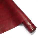 HOVĚZÍ KŮŽE - TŘÍSLOČINĚNÁ HLAZENICE - ČERVENÁ - 1.4-1.6 mm