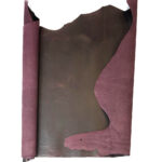 HOVĚZÍ KŮŽE / TŘÍSLOČINĚNÁ HLAZENICE - PURPLE/LILEK - CRAZY HORSE - 2 - 2,2 mm - Obrázek 2