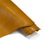 HOVĚZÍ KŮŽE - TŘÍSLOČINĚNÁ HLAZENICE - TMAVĚ ŽLUTÁ - 3.6-3.8 mm