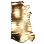 HOVĚZÍ KŮŽE S POVRCHOVOU ÚPRAVOU (LAMINACE) - METALLIC ZLATÁ - Obrázek 2