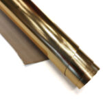 HOVĚZÍ KŮŽE S POVRCHOVOU ÚPRAVOU (LAMINACE) - METALLIC ZLATÁ