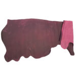 HOVĚZÍ KŮŽE - TŘÍSLOČINĚNÁ HLAZENICE - VÍNOVÁ - CRAZY HORSE - 1.4-1.5 mm - Obrázek 2