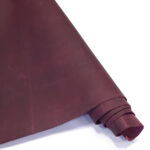 HOVĚZÍ KŮŽE - TŘÍSLOČINĚNÁ HLAZENICE - VÍNOVÁ - CRAZY HORSE - 1.4-1.5 mm