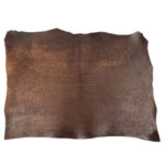 HOVĚZÍ KŮŽE - CRAZY HORSE - TMAVĚ HNĚDÁ - 3.1-3.2 mm - Obrázek 2