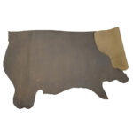 HOVĚZÍ KŮŽE - CRAZY HORSE - TMAVĚ HNĚDÁ - 1.8-2.0 mm - Obrázek 2