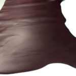 HOVĚZÍ KŮŽE - TŘÍSLOČINĚNÁ HLAZENICE -  TMAVĚ VÍNOVÁ - Obrázek 2