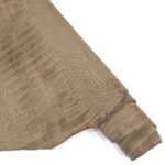 HOVĚZÍ KŮŽE - TŘÍSLOČINĚNÁ HLAZENICE - ŠEDÁ - KROKODILNÍ IMITACE - 0.8-1.0 mm