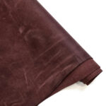 HOVĚZÍ KŮŽE - TŘÍSLOČINĚNÁ HLAZENICE - CRAZY HORSE - VÍNOVÁ  - 1.4-1.6 mm