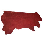 HOVĚZÍ KŮŽE - TŘÍSLOČINĚNÁ HLAZENICE - CRAZY HORSE - ČERVENÁ - 1.2-1.4 mm - Obrázek 2