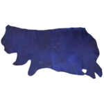 HOVĚZÍ KŮŽE - TŘÍSLOČINĚNÁ HLAZENICE - CRAZY HORSE - MODRÁ - 1.2-1.4 mm - Obrázek 2