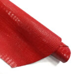 HOVĚZÍ KŮŽE / TŘÍSLOČINĚNÁ HLAZENICE - ČERVENÁ / KROKODILNÍ IMITACE - 0,9 - 1,3 mm
