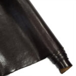 HOVĚZÍ KŮŽE - TŘÍSLOČINĚNÁ HLAZENICE - TMAVĚ HNĚDÁ - 1.3-1.4 mm