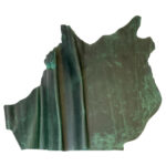 HOVĚZÍ KŮŽE – CRAZY HORSE - ZELENÁ - 1.5-1.7 mm - Obrázek 2