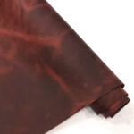 HOVĚZÍ KŮŽE – CRAZY HORSE - BORDÓ - 1.5-1.6 mm