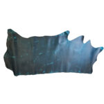 HOVĚZÍ KŮŽE / TŘÍSLOČINĚNÁ HLAZENICE - TYRKYSOVÁ - CRAZY HORSE - 1,8 - 2,2 mm - Obrázek 2