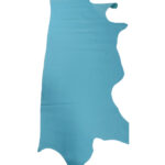 PRAVÁ KŮŽE – TŘÍSLOČINĚNÁ HLAZENICE - MODRÁ - 0,8-1,1 mm - Obrázek 2