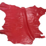 PRAVÁ KOZÍ KŮŽE – ČERVENÁ – 0,4-0,6 mm - Obrázek 2