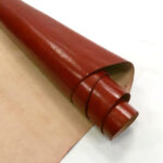 HOVĚZÍ KŮŽE / TŘÍSLOČINĚNÁ HLAZENICE - TMAVĚ ČERVENÁ - 1,2-1.4 mm - Obrázek 2