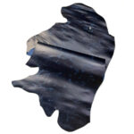 HOVĚZÍ KŮŽE / TŘÍSLOČINĚNÁ HLAZENICE - TMAVĚ MODRÁ - CRAZY HORSE - 1.8 mm - Obrázek 2