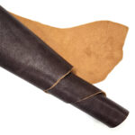 HOVĚZÍ KŮŽE - TŘÍSLOČINĚNÁ HLAZENICE - TMAVĚ HNĚDÁ - 1.8-2.0 mm